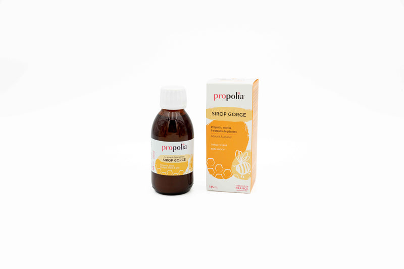 Propolia Propolis Halssirup mit Honig und 9 Pflanzenextrakten, 145 ml