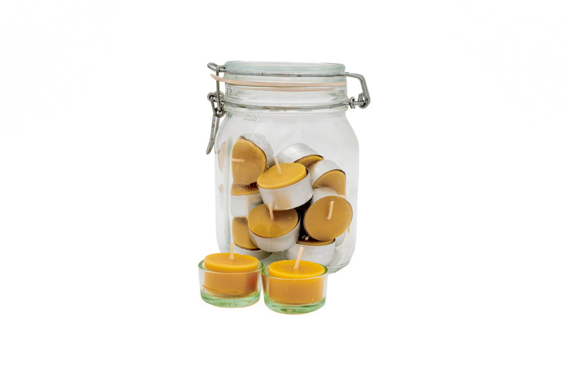 Teelicht-Set 10er incl. 1 Glas